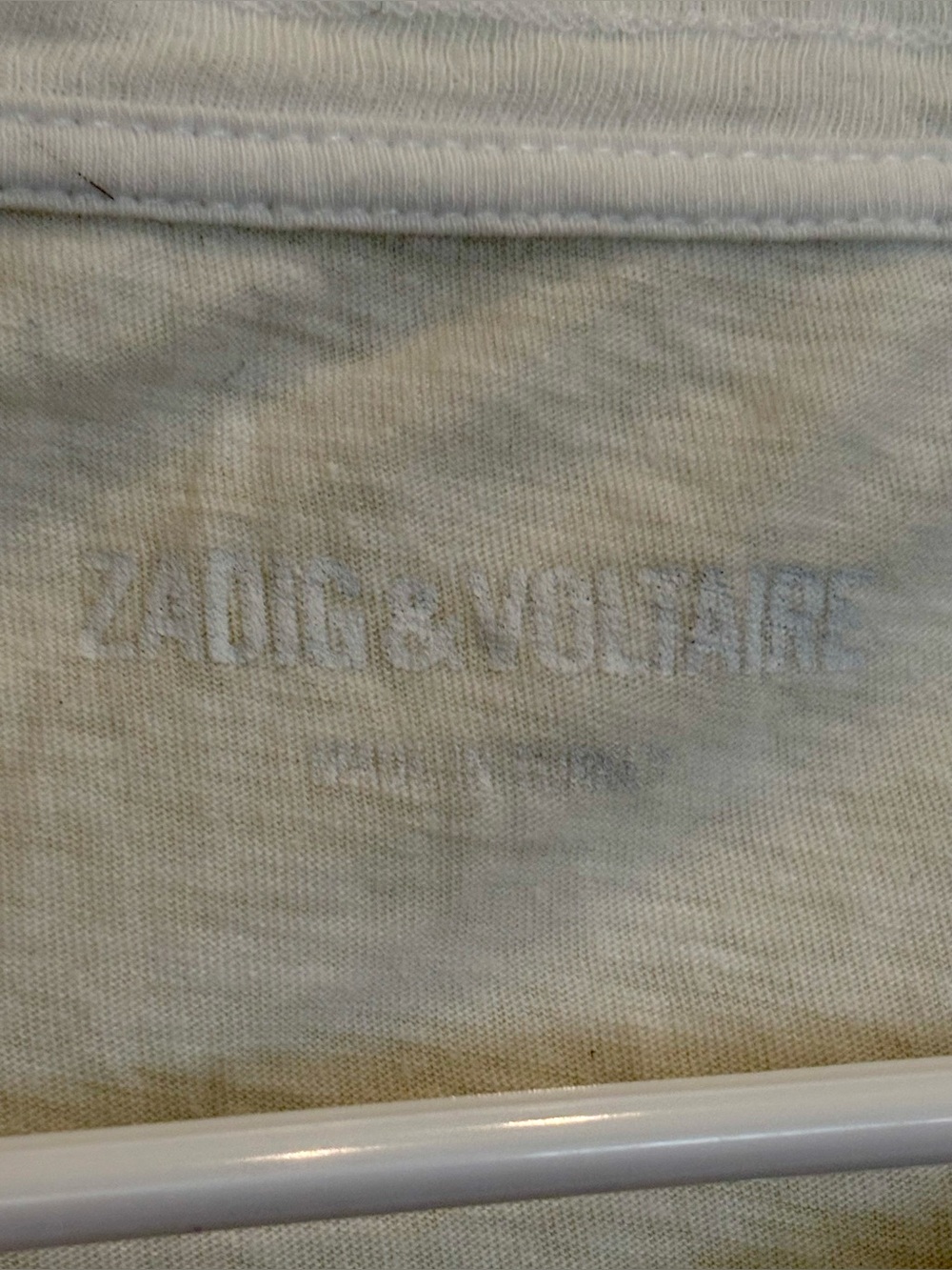 Zadig & Voltaire White Graphic Skull Guitar Tee - Picture 4 of 10